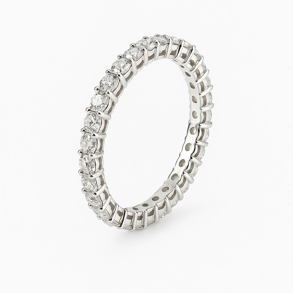 Eternity Ring - Moissanite Diamond (Size Small)
