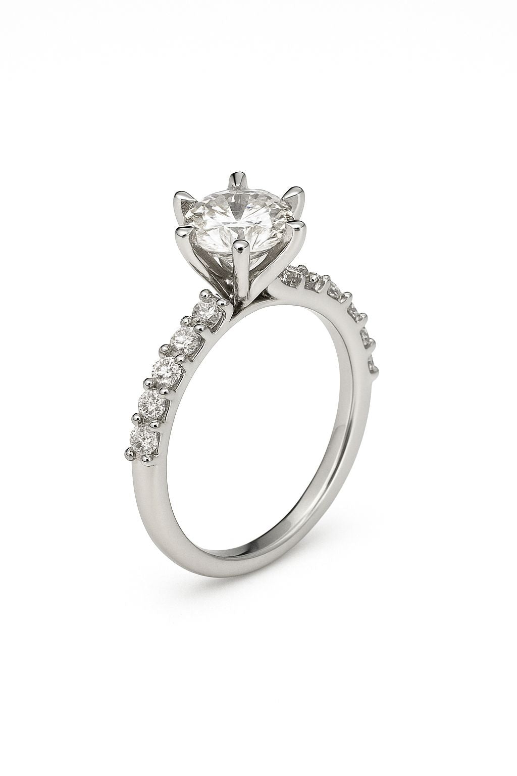 Celeste Ring - Moissanite Diamond (Size Medium)