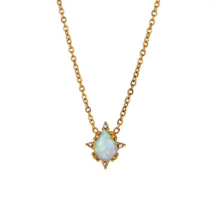 Opal Star Necklace